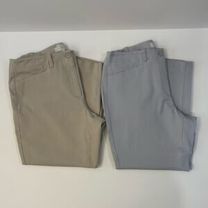 Talbot's Women's Heritage Ankle Pant Side Elastic Waist Size 14w Bundle of Two